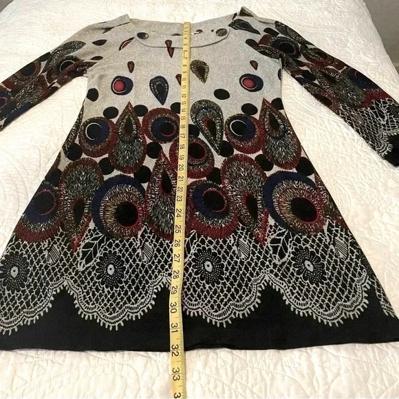 NWT Crystal Wearables Multicolor Sweater Dress Super Soft and Light Size Medium - Picture 7 of 9